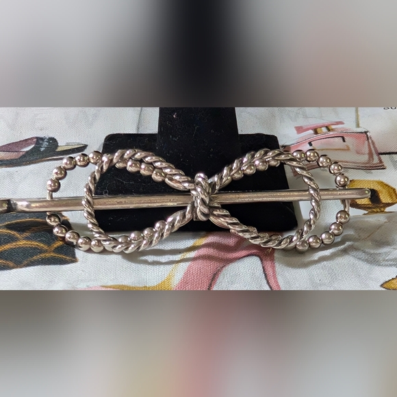 Lila Rose Accessories - Lila Rose Silver Infinity Hair Clip